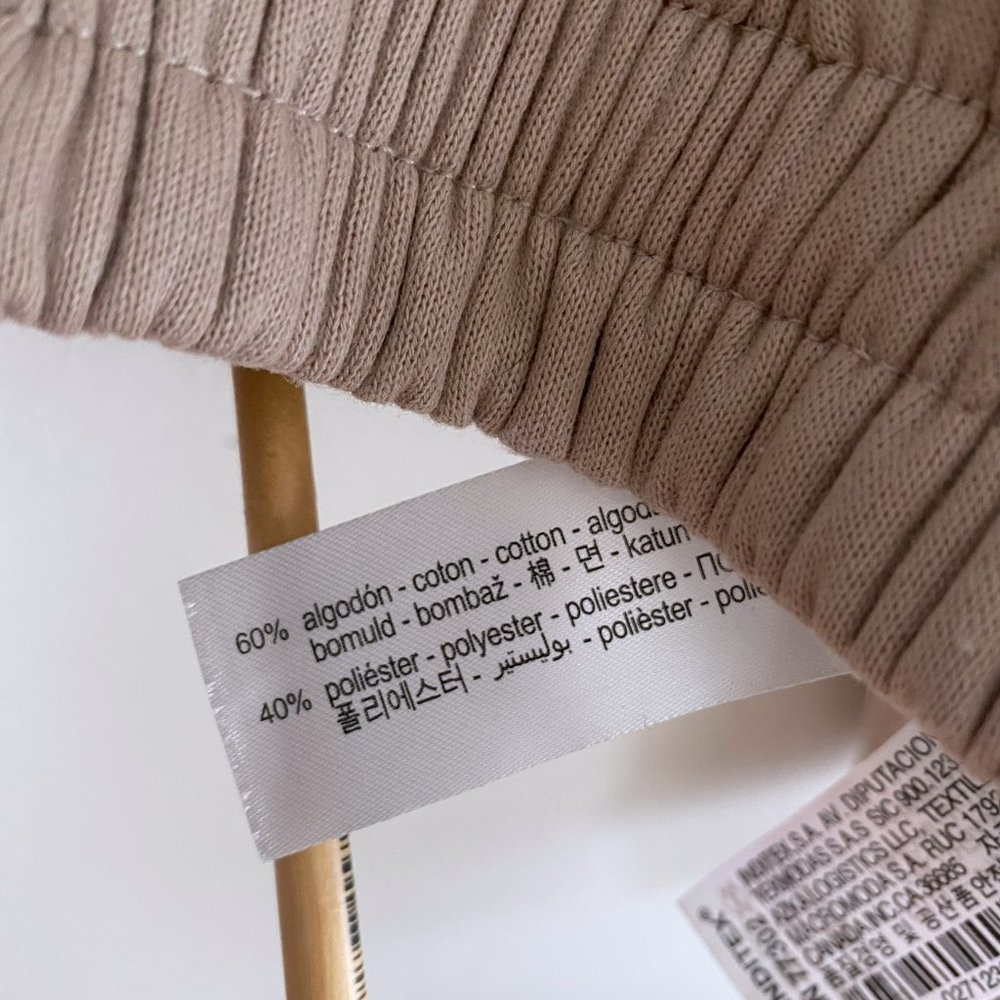 ZARA - Pale pink cropped sweatshirt - Picture 6 of 10